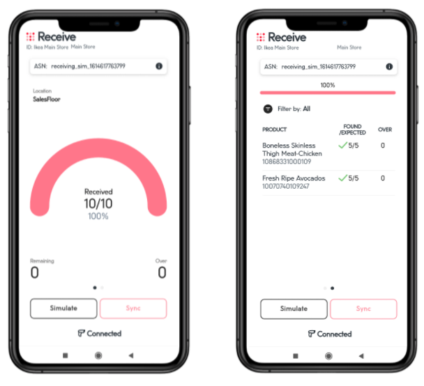 screenshot of Mojix ytem